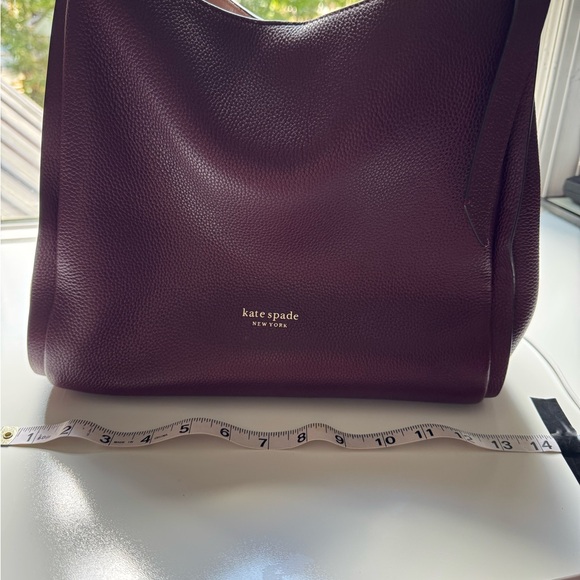 Kate Spade Dark Purple Leather Shoulder Bag - Picture 2 of 6